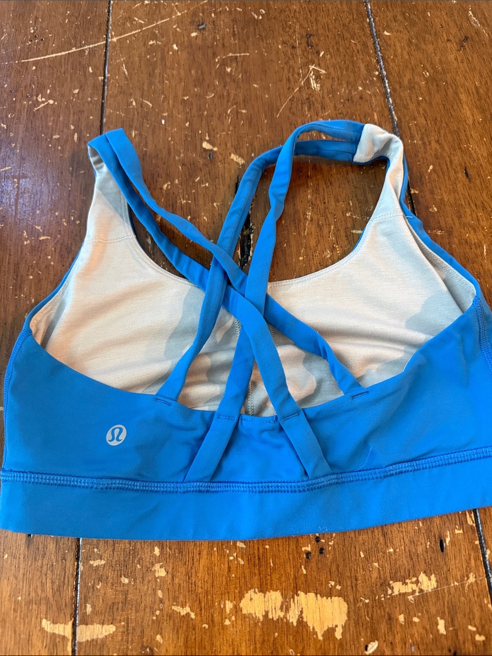 lululemon athletica Bright Blue Strappy Sports Bra